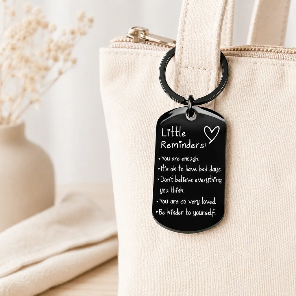 Inspirational "You Are Enough" Keychain - Keychains for Women, Uplifting Gift for Friends