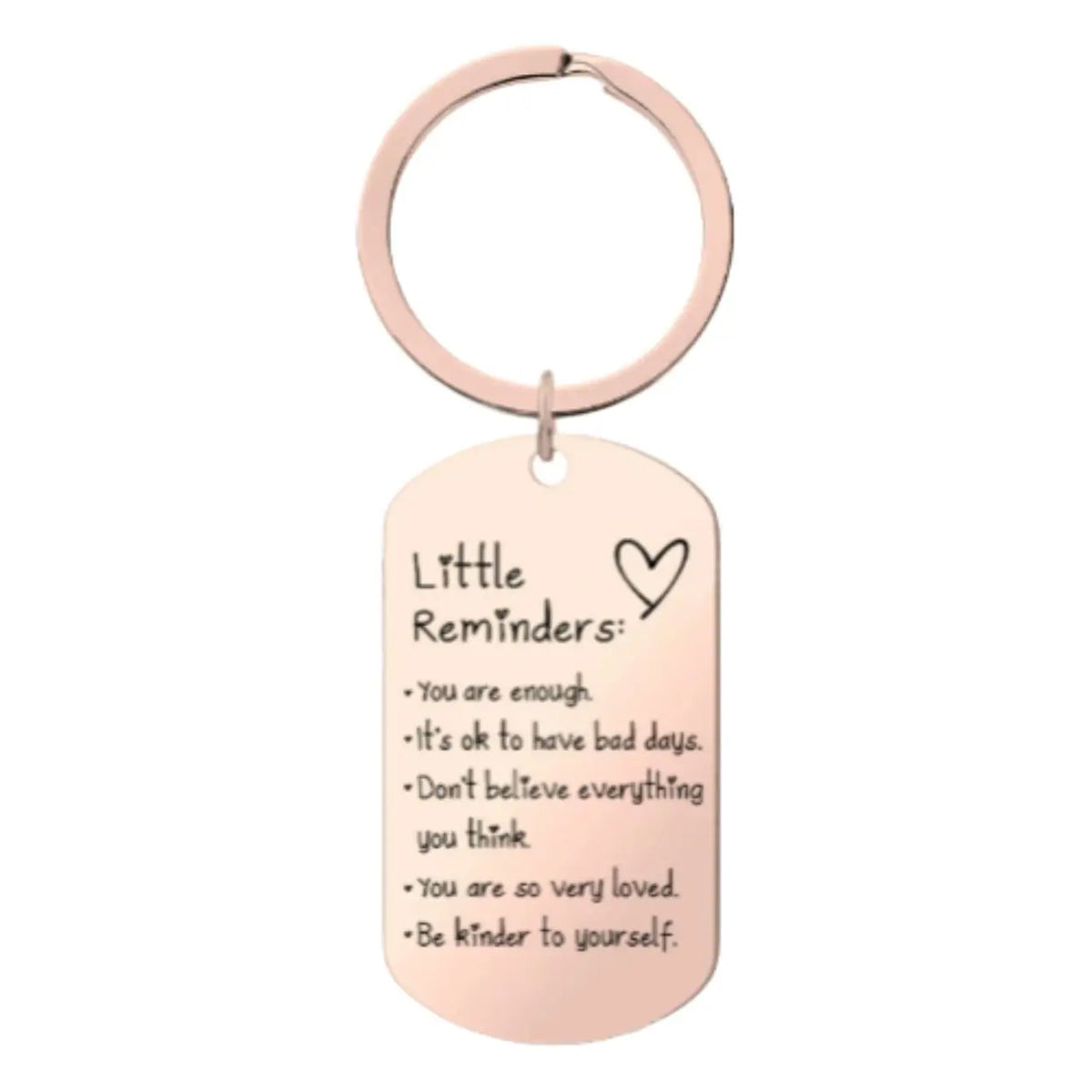 Inspirational "You Are Enough" Keychain - Keychains for Women, Uplifting Gift for Friends