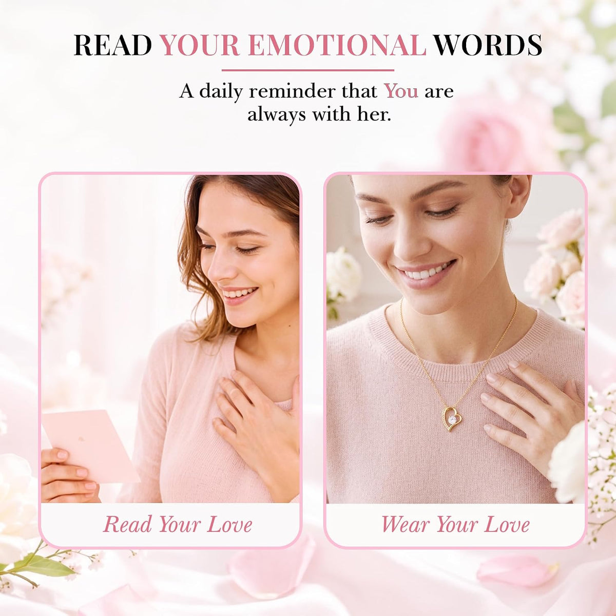 Collar Para Mi Querida Esposa Con Mensaje De Amor – Joyería Elegante Con Caja De Regalo – Regalo Romántico De Aniversario O Cumpleaños