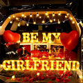 Be My Girlfriend Light up Letters with 1000 Rose Petals