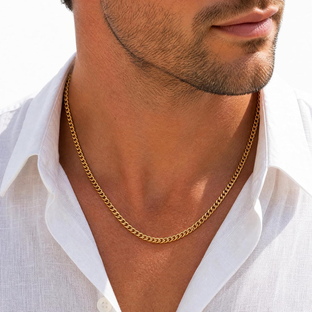 To My Man Steel Cuban Necklace - Meaningful & Romantic Gift