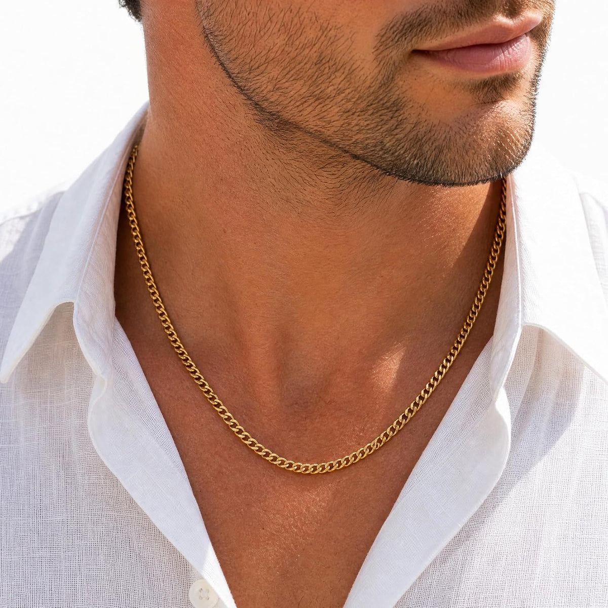 To My Man Steel Cuban Necklace - Meaningful & Romantic Gift