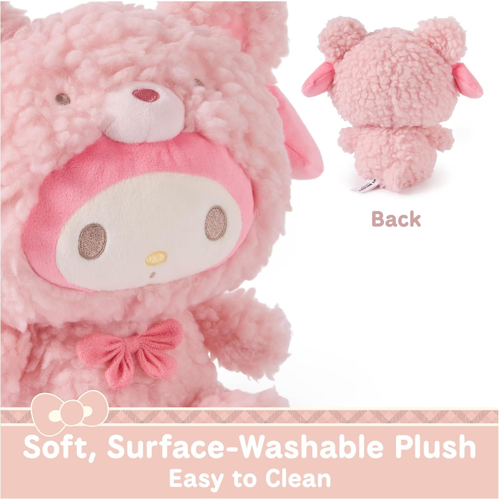 Sanrio My Melody 10-Inch Plush in Café Latte Bear Outfit for Ages 1+