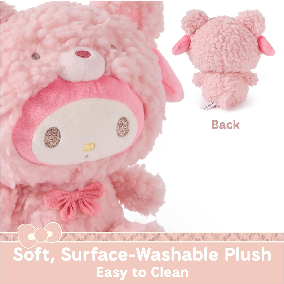 Sanrio My Melody 10-Inch Plush in Café Latte Bear Outfit for Ages 1+