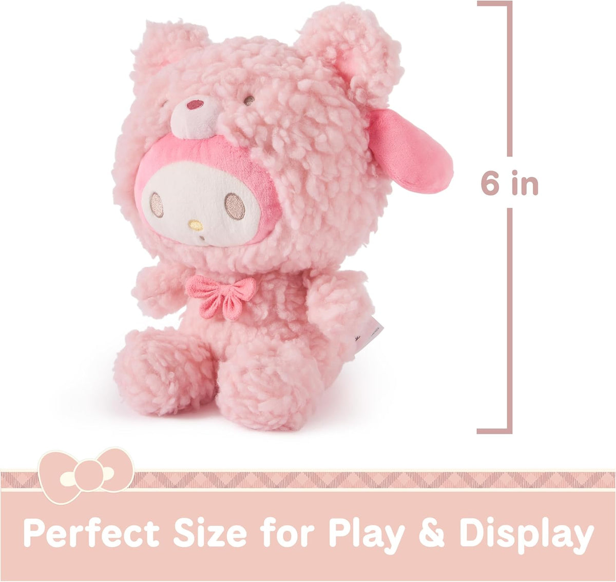 Sanrio My Melody 10-Inch Plush in Café Latte Bear Outfit for Ages 1+