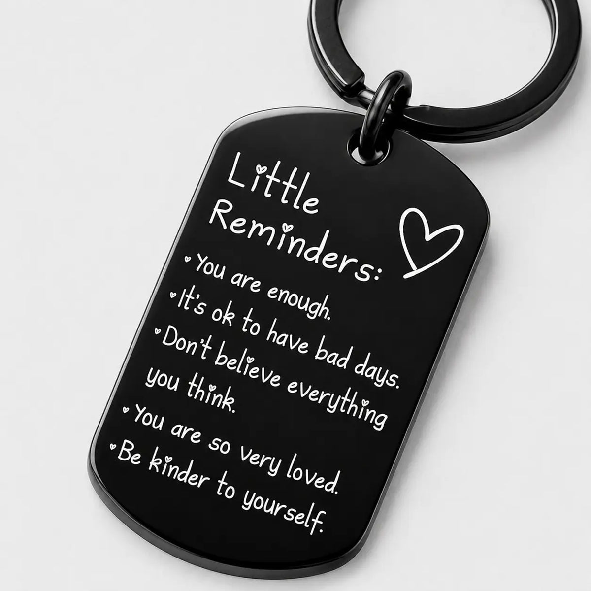 Inspirational "You Are Enough" Keychain - Keychains for Women, Uplifting Gift for Friends