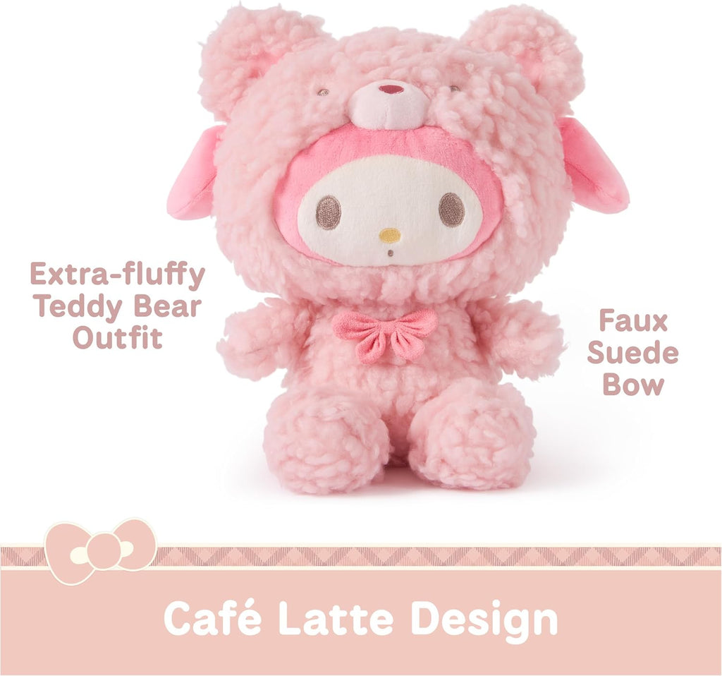 Sanrio My Melody 10-Inch Plush in Café Latte Bear Outfit for Ages 1+