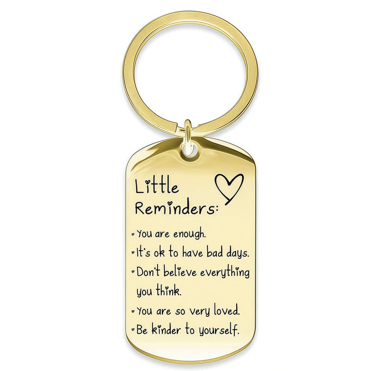 Inspirational "You Are Enough" Keychain - Keychains for Women, Uplifting Gift for Friends
