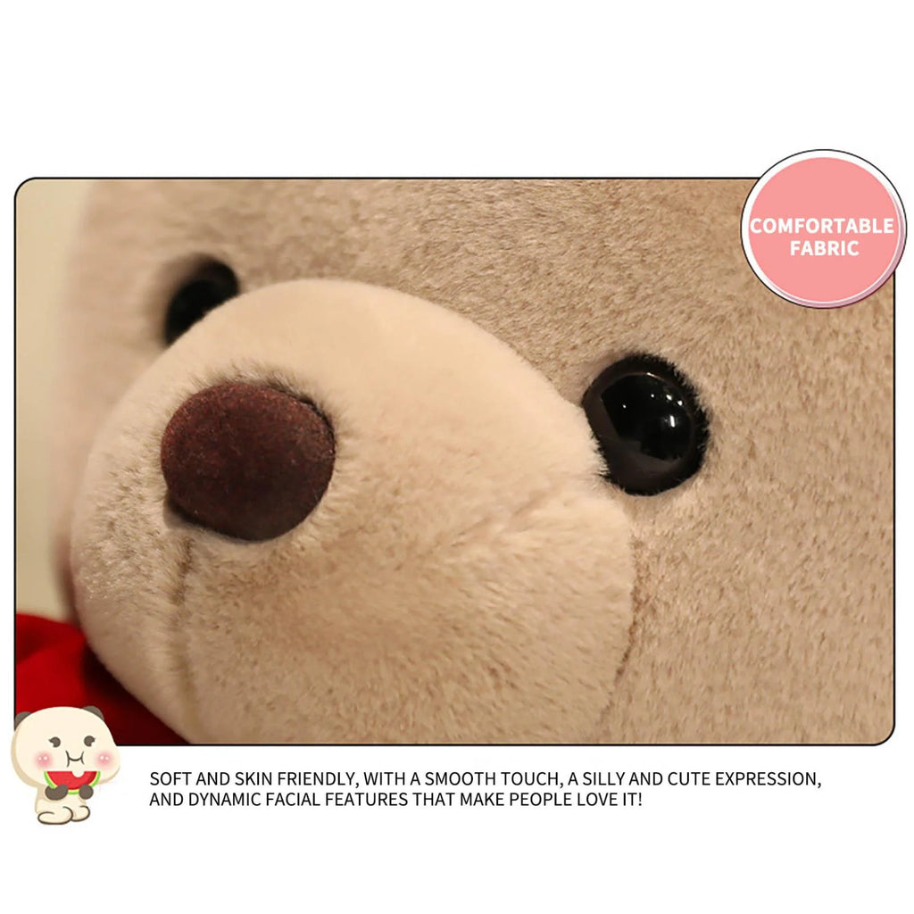 9.1" Valentines Day Stuffed Animals Teddy Bear with Rose, Large Rose Bear Valentines Day Gift Plush Toy Cartoon Cuddly Doll Birthday Party Holiday Wedding Decor Gift Stuffed Animals