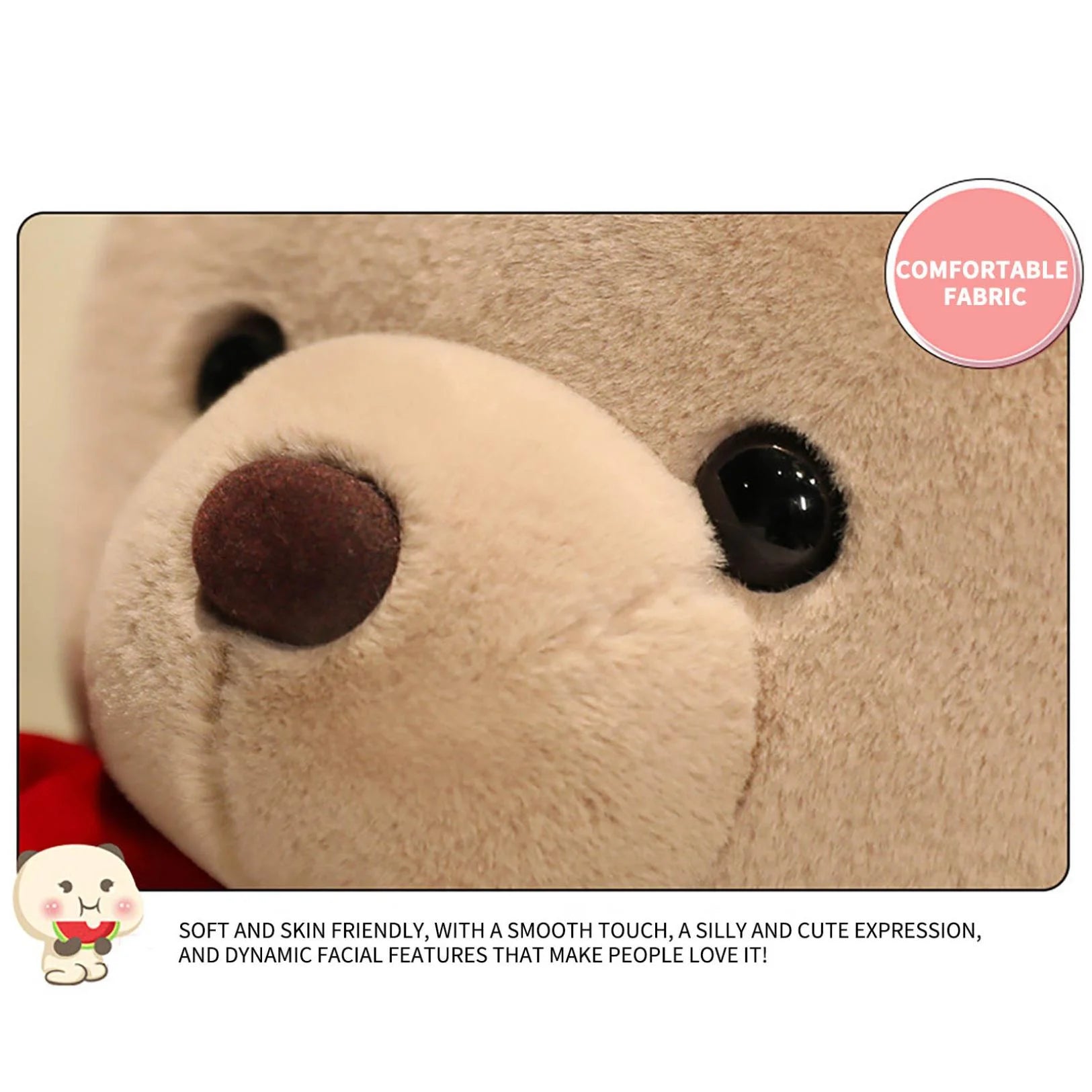 9.1" Valentines Day Stuffed Animals Teddy Bear with Rose, Large Rose Bear Valentines Day Gift Plush Toy Cartoon Cuddly Doll Birthday Party Holiday Wedding Decor Gift Stuffed Animals