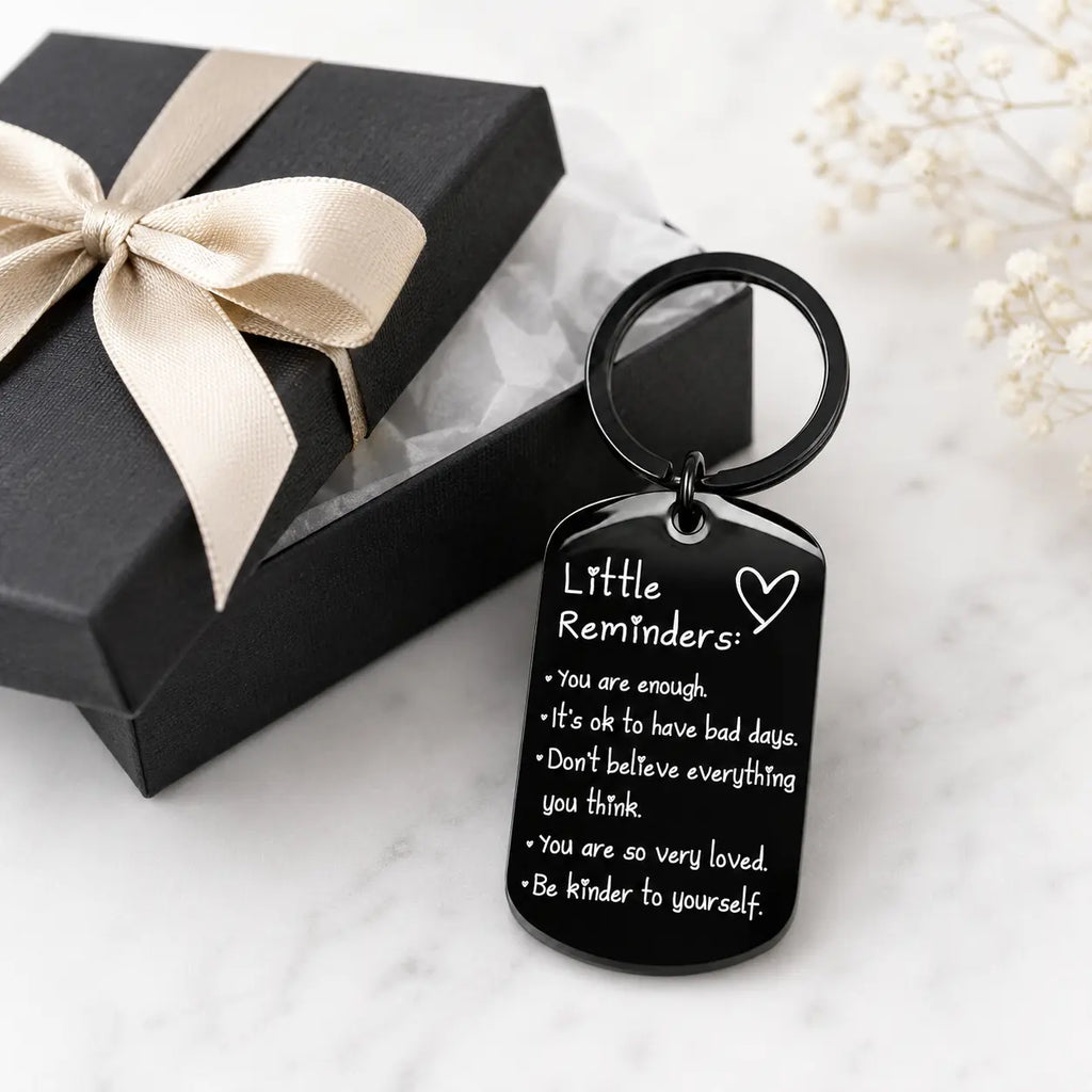 Inspirational "You Are Enough" Keychain - Keychains for Women, Uplifting Gift for Friends