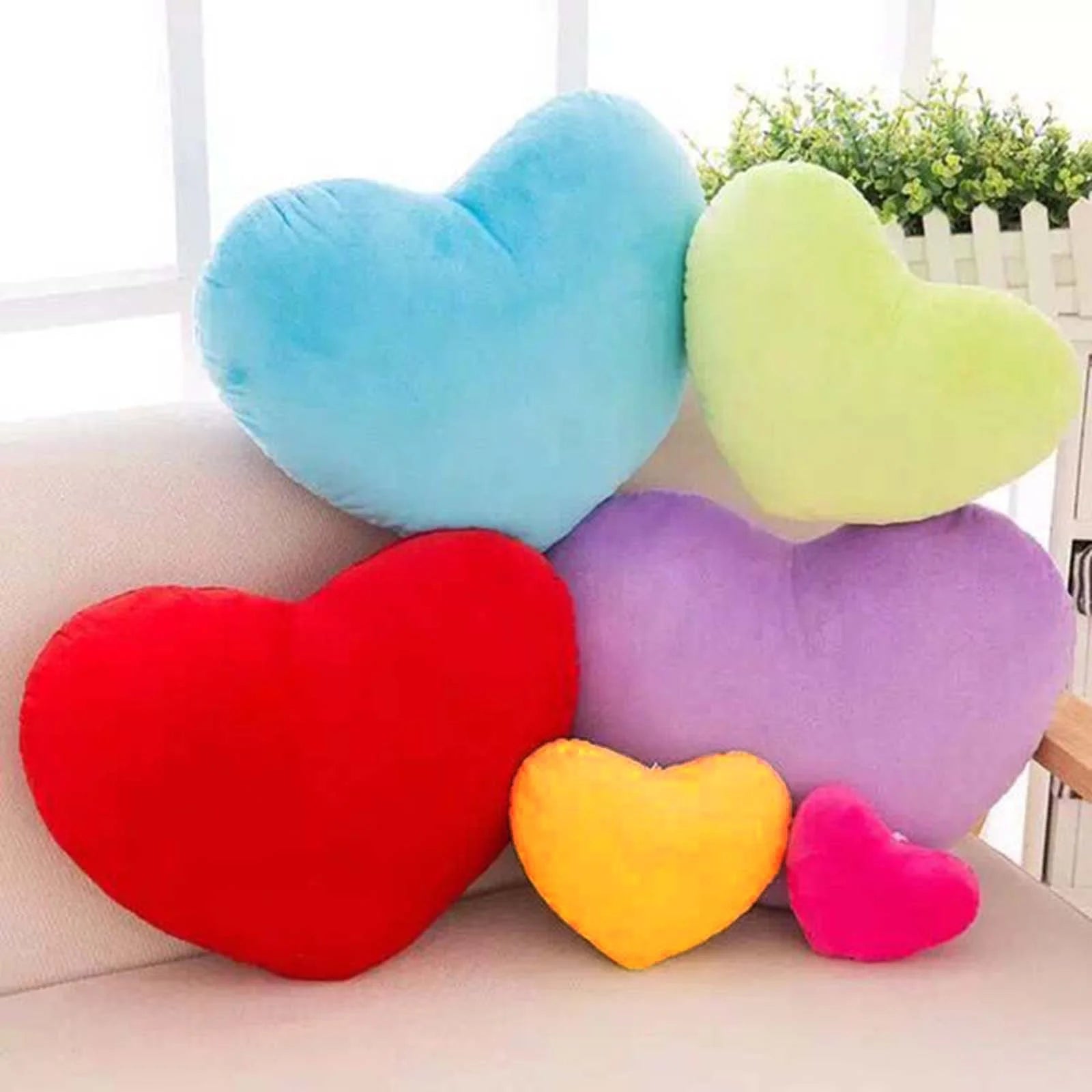 Heart Shape Pillow Plush Pillow Cute Heart Stuffed Cushion Toy Throw Pillow Gift for Wedding Lovers Festival