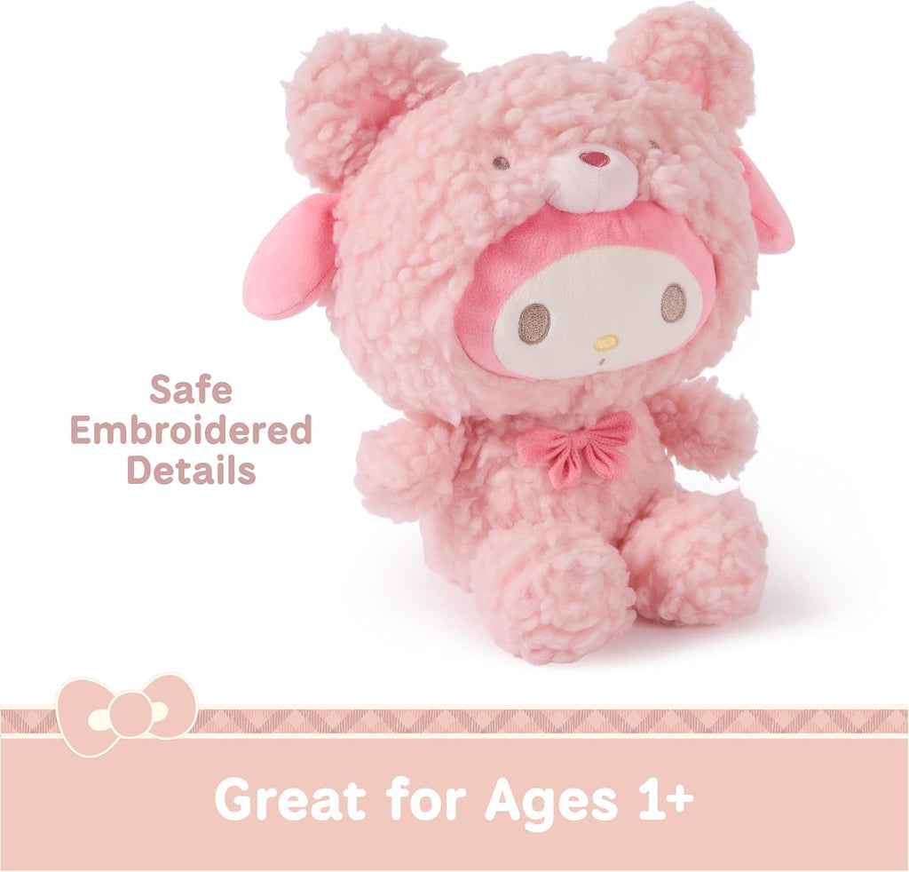 Sanrio My Melody 10-Inch Plush in Café Latte Bear Outfit for Ages 1+