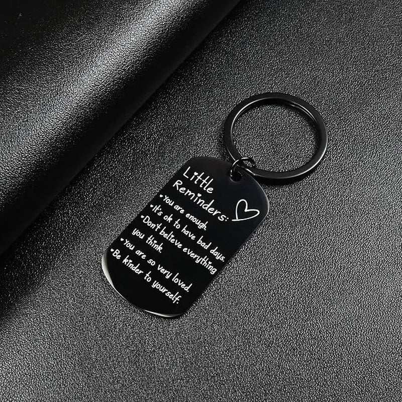 Inspirational "You Are Enough" Keychain - Keychains for Women, Uplifting Gift for Friends